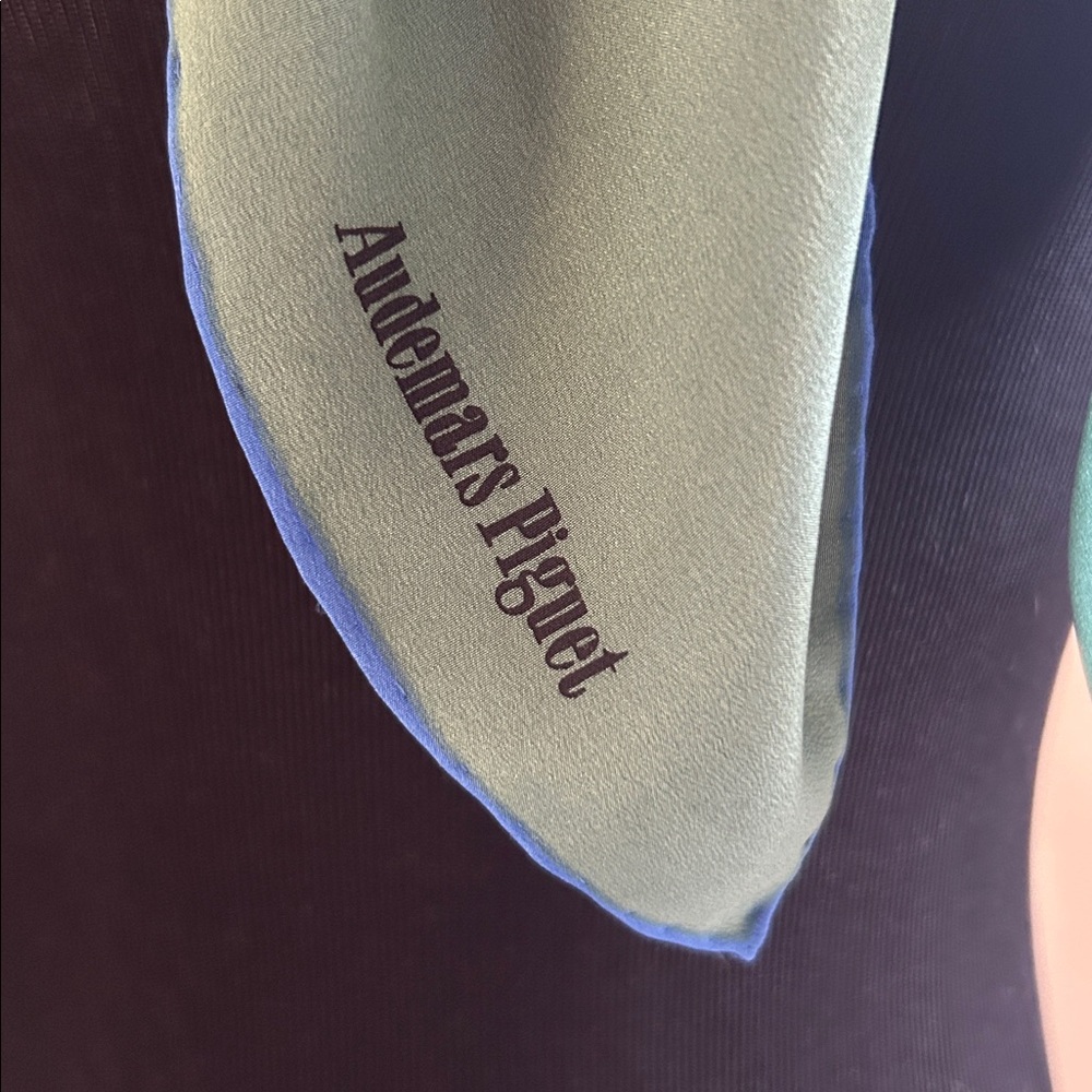 Audemarine Blue Scarf.  Audemars Pignet silk scarf